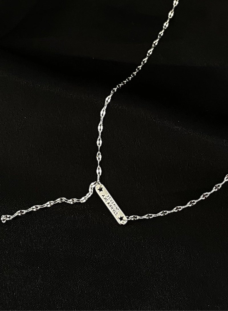Goolsky Silver Necklace for Women – New Summer Light Luxury Collarbone Chain, Indie Chic & Versatile  - Image 4