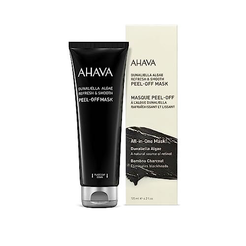 AHAVA Dunaliella Algae Refresh & Smooth Peel-off Mask - Black refreshing peel-off mask to revive the skin, lift away fatigue, helps against blackheads & clogged pores, with Osmoter, 4.2 Fl.Oz - Image 2