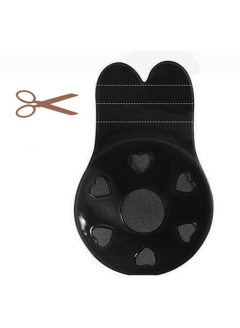 Invisible Silicone Self Adhesive Reusable Lift Up Strapless Backless Bra Lightly Padded Chest Lift Push Up Stick-on Adhesive Nipple Pad Black - Image 3
