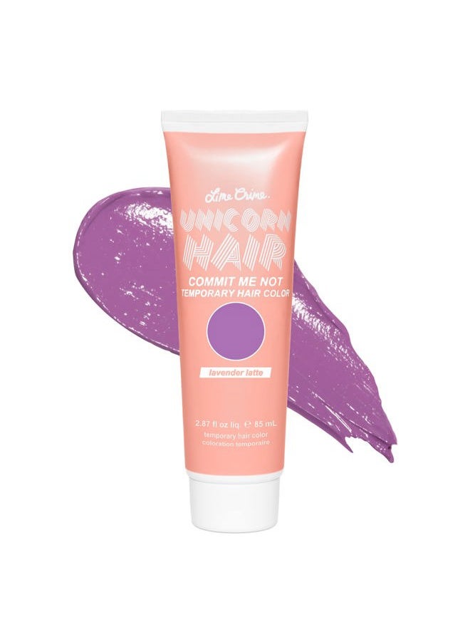 Lime Crime Temporary Hair Color, Lavender Latte - Damage-Free Semi-Permanent Hair Color Conditions & Moisturizes - Temporary Hair Tint Kit Has A Sugary Citrus Vanilla Scent - Vegan & Cruelty-Free  - Image 1