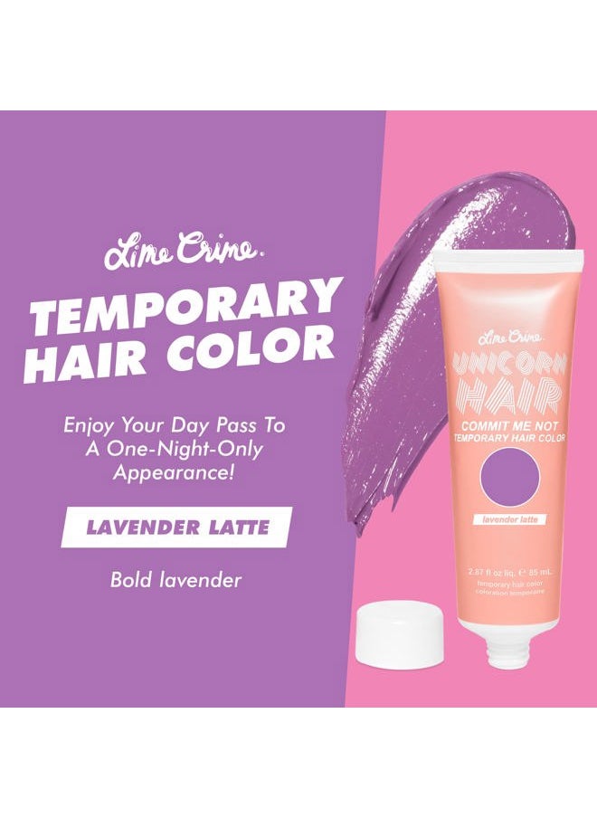 Lime Crime Temporary Hair Color, Lavender Latte - Damage-Free Semi-Permanent Hair Color Conditions & Moisturizes - Temporary Hair Tint Kit Has A Sugary Citrus Vanilla Scent - Vegan & Cruelty-Free  - Image 2
