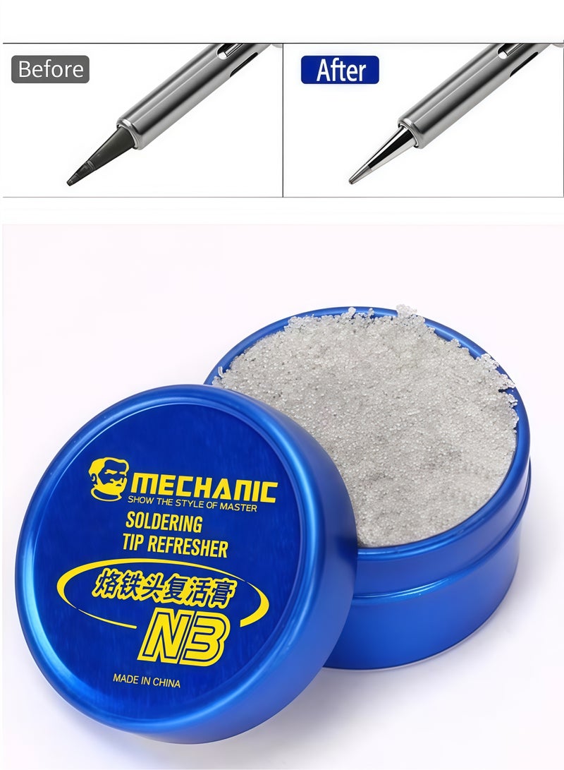 MECHANIC Oxidation Repair Paste For Soldering Iron Head Soldering Tip Cleaning Soldering Tip Cleaner Mechanical Soldering Tip Repairer Cleaning Solder Iron and Tips - Image 1