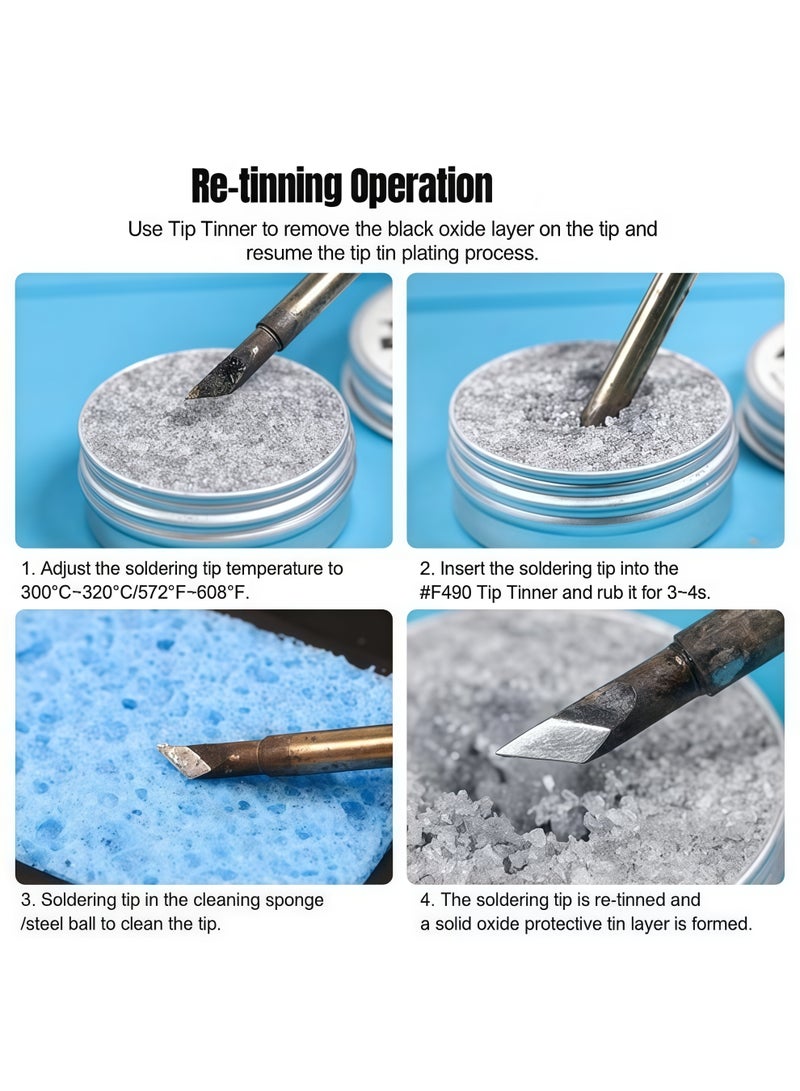 MECHANIC Oxidation Repair Paste For Soldering Iron Head Soldering Tip Cleaning Soldering Tip Cleaner Mechanical Soldering Tip Repairer Cleaning Solder Iron and Tips - Image 4