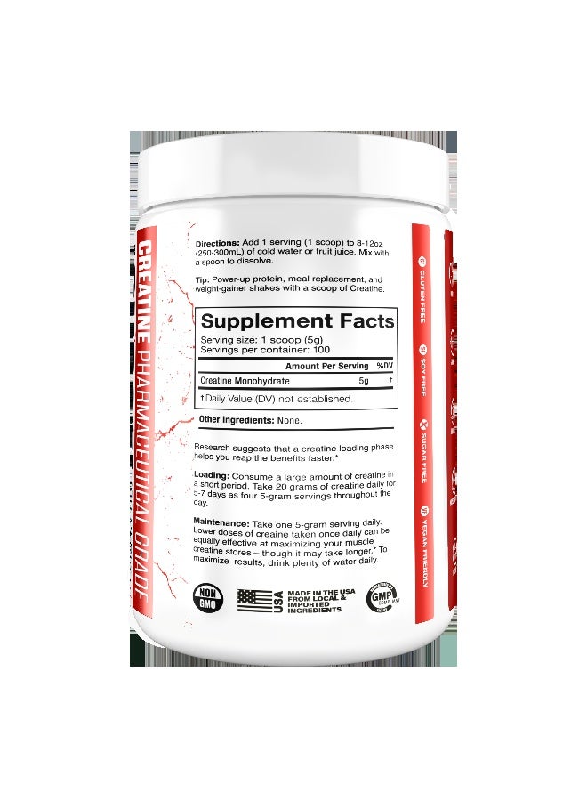The Curse! Creatine Monohydrate Unflavored – 100 Serves Supports Muscle Size & Strength 5 G Pure Micronized Creatine Monohydrate Per Serve