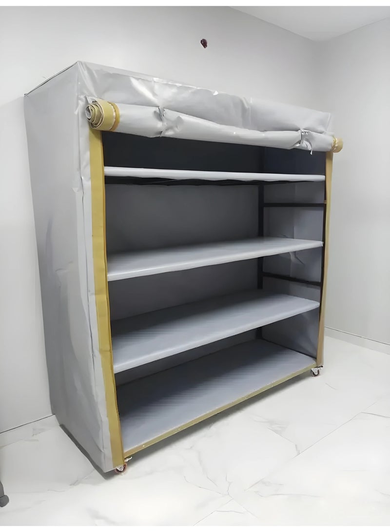 TIITAS Portable Folding Storage Cupboard – Large Capacity 200x200x70cm, Durable & Practical Wardrobe Organizer with High-Quality Material for Home, Bedroom ,Office & Outdoor - Image 4