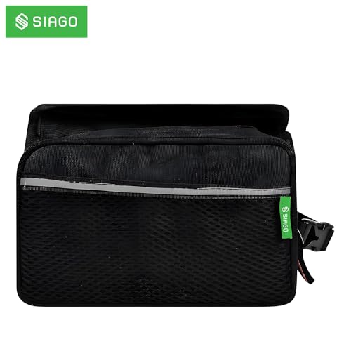 SIAGO SIA134 Polyester Bicycle Double Sided Handlebar Front Frame/Tube Bag with Waterproof Touch Screen Bicycle Pouch Mobile Phone Holder - Image 5
