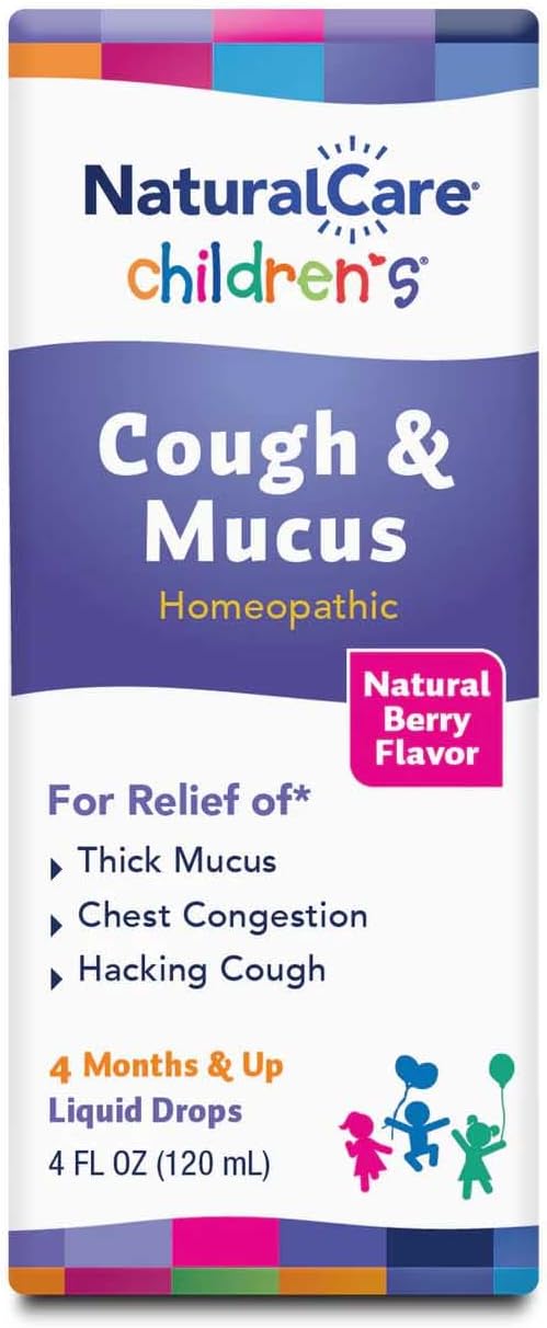 NatraBio NaturalCare Childrens Cough  Mucus Natural Berry Flavored Homeopathic Liquid 4 fl oz - Image 3