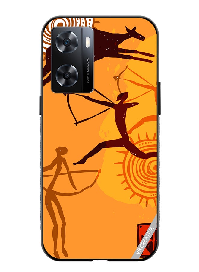 VR CREATIVE Protective Case Cover For Oppo A57/A77s African Art Design Multicolour - Image 1