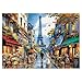 Larkipuzz Beautiful Eiffel Tower Landscape Puzzles for Adults 1000 Pieces Challenging Aesthetic Paris Couples Jigsaw Puzzle Colorful Difficult Art Puzzles - Image 4