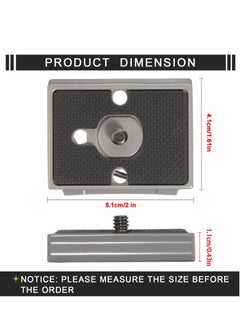 Y&D 200PL-14 Quick Release Plate, 2 Pieces Universal Tripod RC2 with 1/4 Inch Screw for Camera Ball Head  - Image 4
