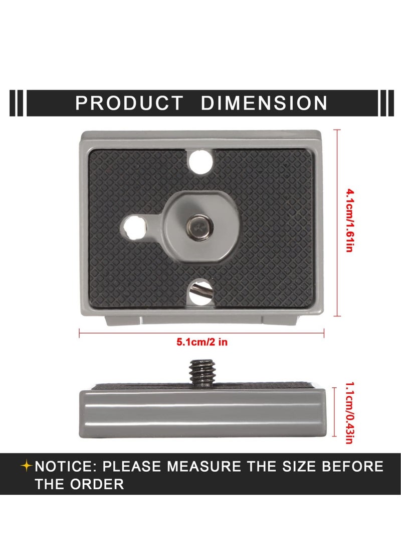 Y&D 200PL-14 Quick Release Plate, 2 Pieces Universal Tripod RC2 with 1/4 Inch Screw for Camera Ball Head  - Image 4