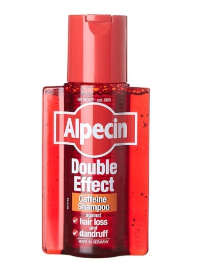 Alpecin Double Effect Dandruff And Hair Loss Caffeine Shampoo Clear 200ml - Image 1