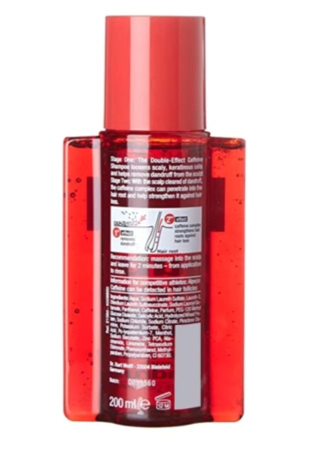 Alpecin Double Effect Dandruff And Hair Loss Caffeine Shampoo Clear 200ml - Image 2