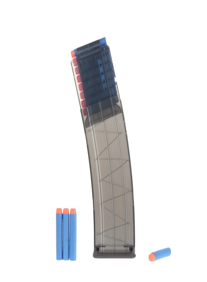 WORKER مشبك مخزن رصاصات بديل من نوع الموزة من WORKER، يتسع لـ 22 سهمًا، مناسب للعبة Nerf N-Strike Elite (أسود شفاف) - Image 5
