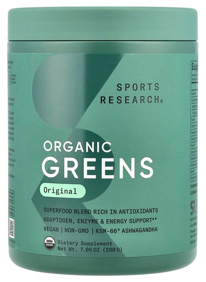 SPORTS RESEARCH Organic Greens Original 7.05 oz (200 g) 