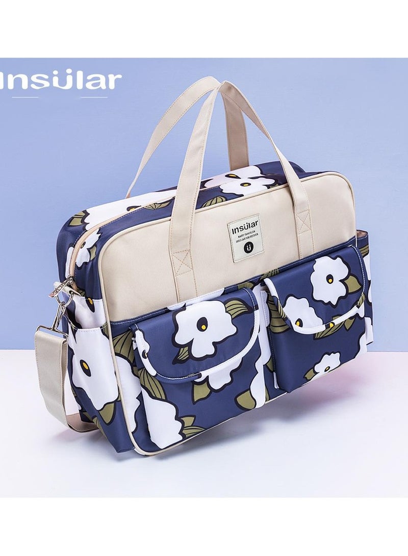 insular Floral Printed Baby Diaper Handbag - Image 1