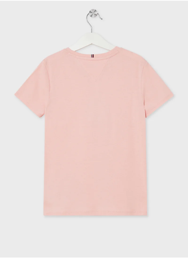 TOMMY HILFIGER MONOTYPE FLOCK REG TEE SS
