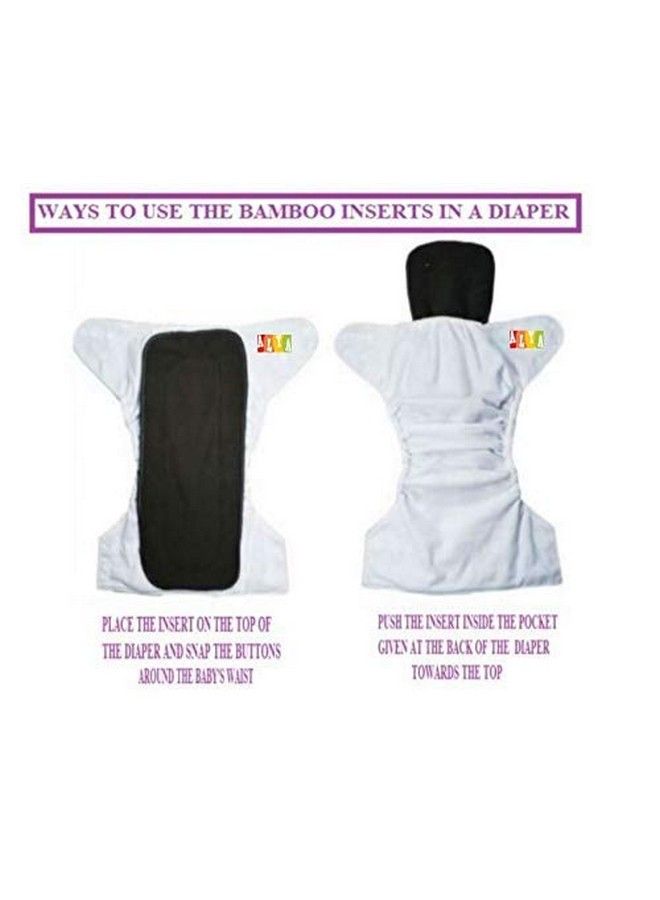 Alya 5 Layer Bamboo Charcoal Inserts Liners Wetfree Reusable Washable Cotton Diaper Nappy Inserts Natures Cloth Diaper Liner For Baby Cloth Diapers (03 Years) (Pack Of 7) - Image 4