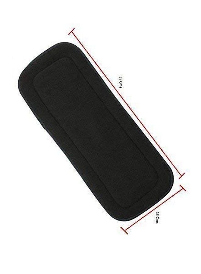Alya 5 Layer Bamboo Charcoal Inserts Liners Wetfree Reusable Washable Cotton Diaper Nappy Inserts Natures Cloth Diaper Liner For Baby Cloth Diapers (03 Years) (Pack Of 7) - Image 5