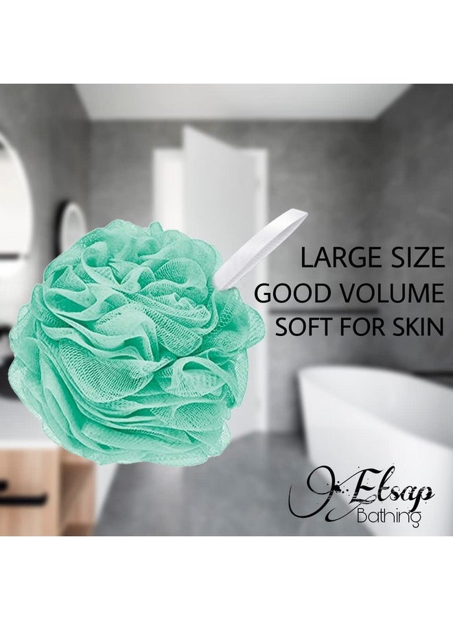 RIXTEC ETSAP Premium Bathing Round Loofah for Men and Women (Pack of 2)(color may very)  - Image 2
