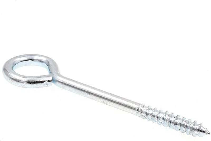 PRIMELINE 9067428 Screw Eye, Lag Thread, 1/4 in X 3-3/4 in, Zinc Plated Steel, Pack of 10 - Image 1