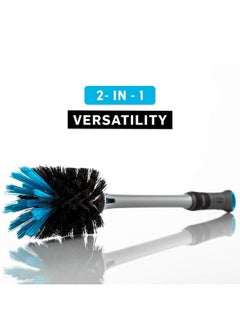BlenderBottle BlenderBottle 2-in-1 Shaker Bottle and Straw Cleaning Brush, 1 Pack,Gray  - Image 3