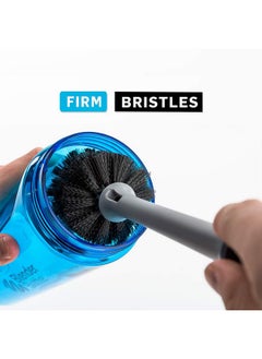 BlenderBottle BlenderBottle 2-in-1 Shaker Bottle and Straw Cleaning Brush, 1 Pack,Gray  - Image 2