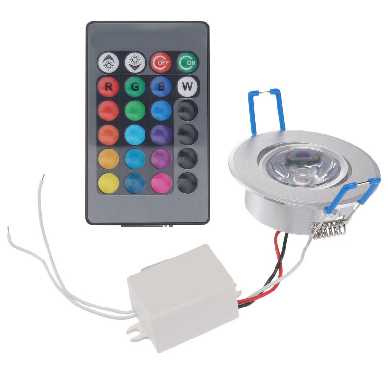 🏠 إضاءة سقف LED قابلة للتعتيم بالألوان مع تحكم عن بعد - Image 1