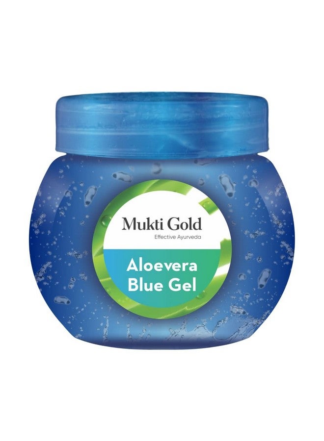 Axiom Mukti Gold Aloevera Blue Gel 125ml Pack of 1| Aloevera Gel for Face and Body | Goodness of Neem,Tulsi and Rose | Helps to Repair From Sun Damage | Hydrating Moisturizer - Image 1