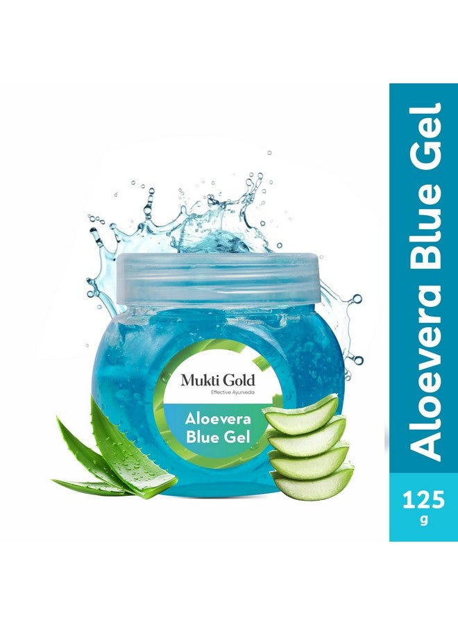 Axiom Mukti Gold Aloevera Blue Gel 125ml Pack of 1| Aloevera Gel for Face and Body | Goodness of Neem,Tulsi and Rose | Helps to Repair From Sun Damage | Hydrating Moisturizer - Image 2