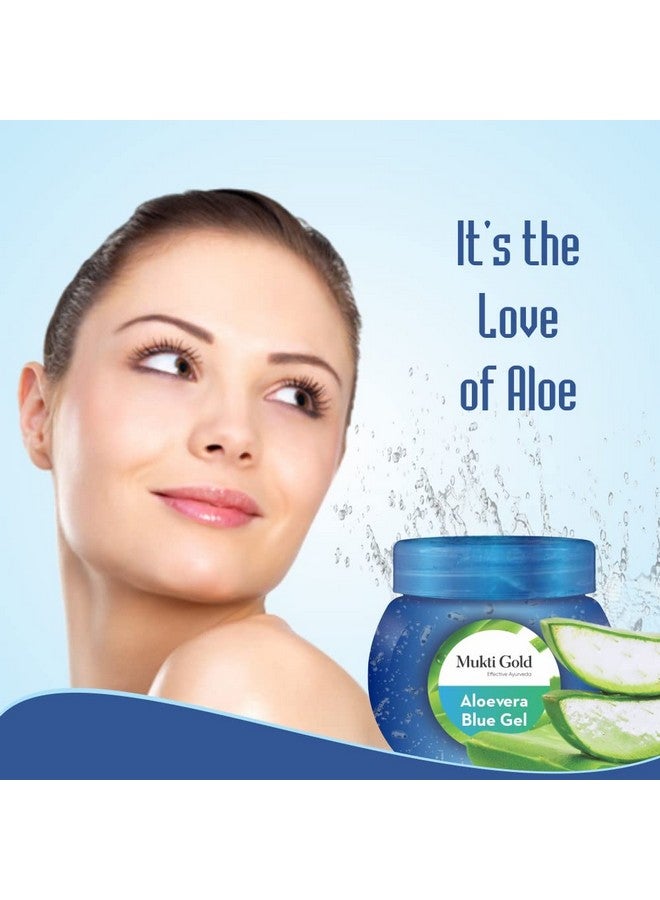 Axiom Mukti Gold Aloevera Blue Gel 125ml Pack of 1| Aloevera Gel for Face and Body | Goodness of Neem,Tulsi and Rose | Helps to Repair From Sun Damage | Hydrating Moisturizer - Image 4
