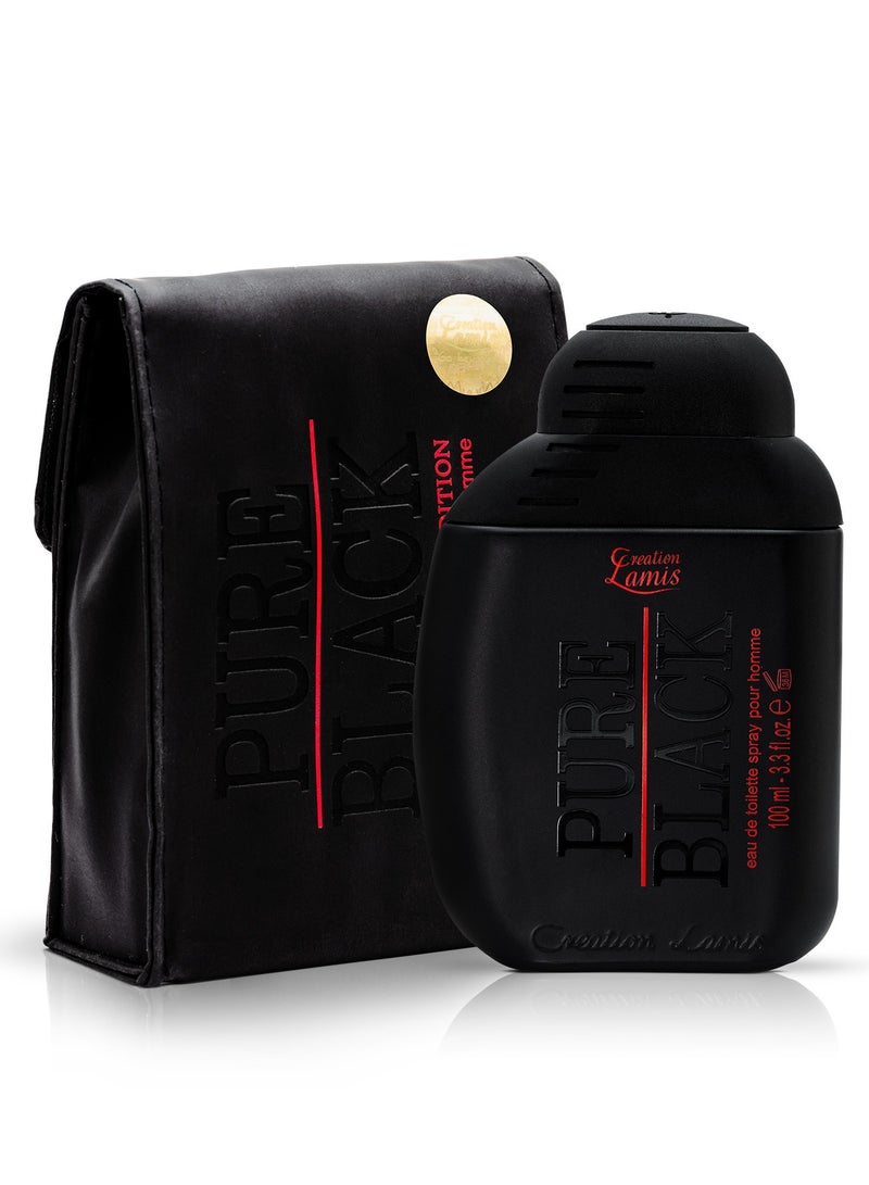 Creation Lamis عطر بلاك النقي للرجال 100 مل وعطر للجميع بخاخ تواليت للجنسين 100 مل (حزمة كومبو) - Image 2