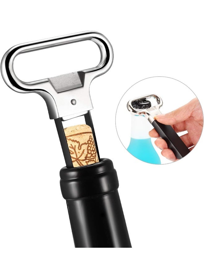 E&Ey EAndEy Ah-So Wine Opener Corkscrew Wine Bottle Opener Two-Prong Cork Puller  - Image 1