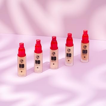 W7 HD Foundation OilFree Liquid Foundation for Poreless Matte Medium Coverage 30ml Early Tan - Image 2