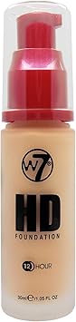 W7 HD Foundation OilFree Liquid Foundation for Poreless Matte Medium Coverage 30ml Early Tan - Image 1