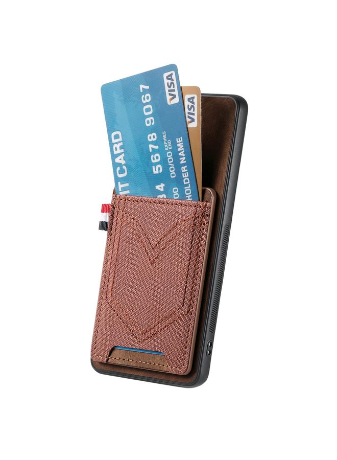 S-TOP Case For Honor Magic7 Pro Denim Texture Leather Skin Phone Case with Card Slot - Image 2