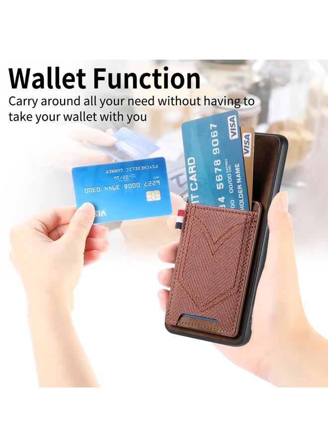 S-TOP Case For Honor Magic7 Pro Denim Texture Leather Skin Phone Case with Card Slot - Image 3