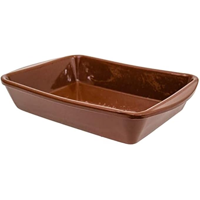 rayihni Single 29X195Cm Rectangle Dish  Glazed Terracotta Oven Safe Roasting Baking Tapas Dish - Image 2