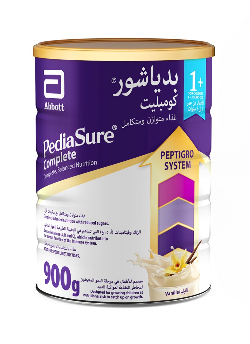 بدياشور +1 حليب أطفال غذاء تكميلي فانيلا 900جم - Image 1