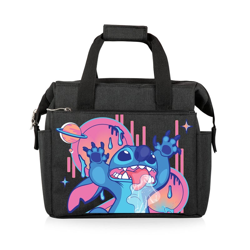 PICNIC TIME Disney Lilo Stitch Drool On The Go Lunch Bag Soft Cooler Lunch Box Insulated Lunch Bag Black - Image 2