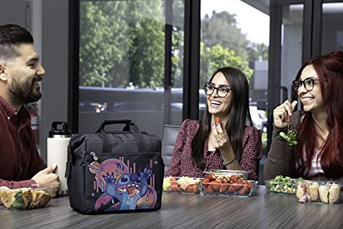 PICNIC TIME Disney Lilo Stitch Drool On The Go Lunch Bag Soft Cooler Lunch Box Insulated Lunch Bag Black - Image 3