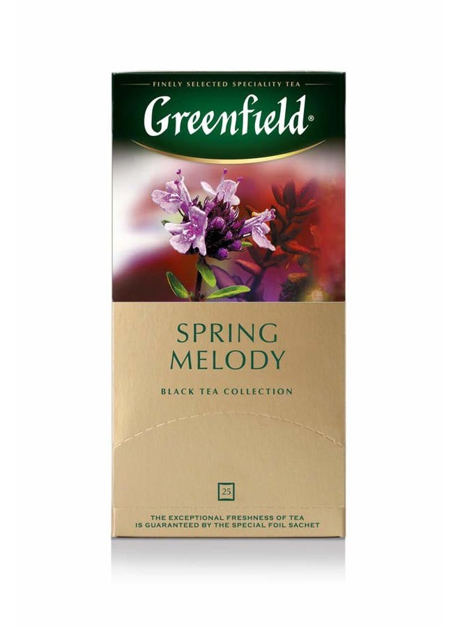 Greenfield Spring Melody Black Tea Fruit & Herbal Collection 25 Teabags The Execptional Freshness Of Tea Is Guranteed By The Special Foil Sachet  - Image 4