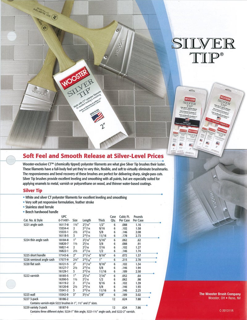 Wooster Brush 5229 Silver Tip Variety 3 Pack - Image 2