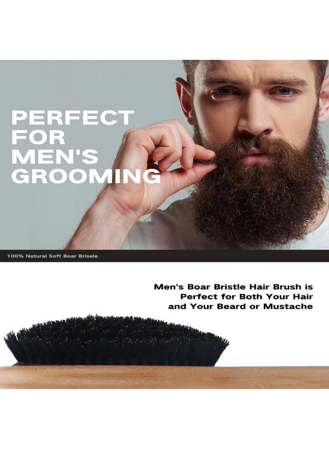 Combetter 100% Boar Bristle Hair Brush, Eco-Friendly Hairbrush For Women Men & Kids, Hair Smoothing And Massaging Detangling, Enhance Shine &Health - Image 4