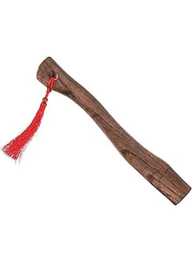 Wooden Axe Handle Replacement 26Cm Carbonized Qianggang Wood with Wedge and Rope - Image 1
