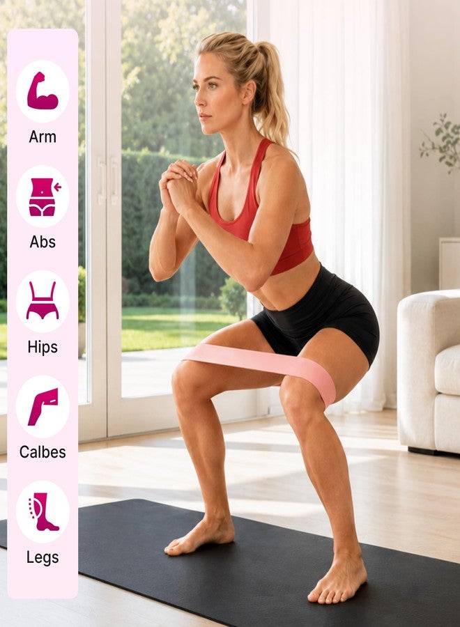 مجموعة وينوكر من 5 أربطة مقاومة، أربطة تمارين مرنة لتقوية العضلات، والتمدد، والتمارين الرياضية؛ معدات رياضية منزلية للنساء والرجال، بيلاتس، يوجا، علاج طبيعي، مجموعة تمارين للساقين والأرداف والذراعين - Image 4