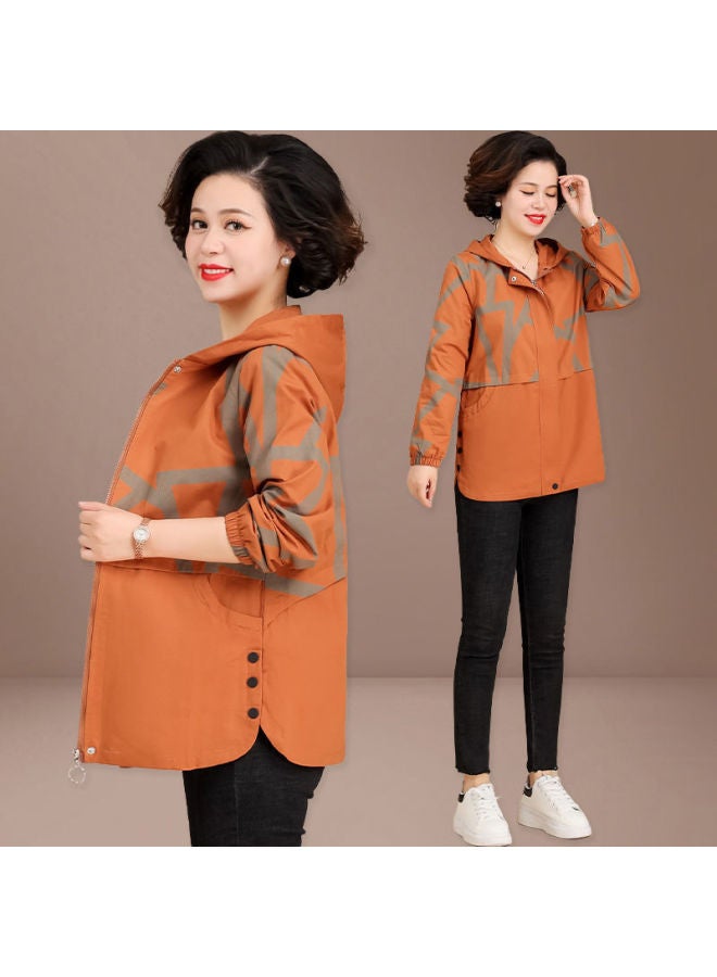 M Mother Autumn Coat 2024 Middle-aged And Elderly Plus Size Windbreaker Female 50-year-old Middle-aged Spring And Autumn Foreign Style 