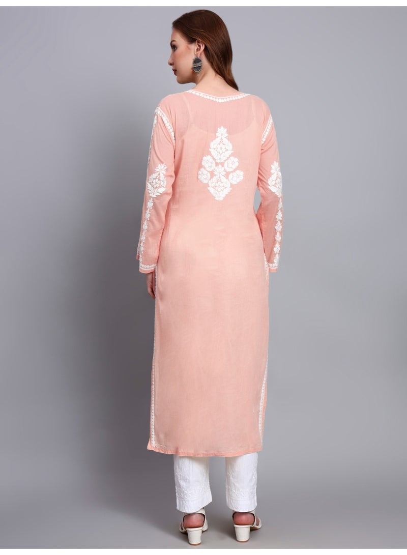 الايا كرتة قطنية مطرزة يدوياً بشيكانكاري للنساء - Image 5