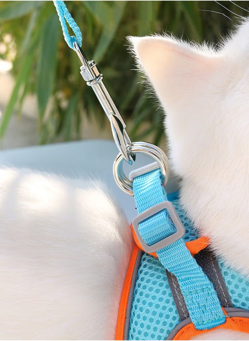 URbazaar - Adjustable Cat Harness Vest Custom Mesh Escape Proof Cat Harness and Leash Set for Walking - Image 1