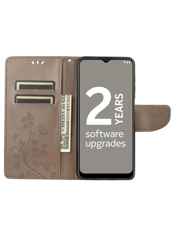 S-TOP Case For Nokia G21 Butterfly Flower Pattern Leather Phone Case - Image 4